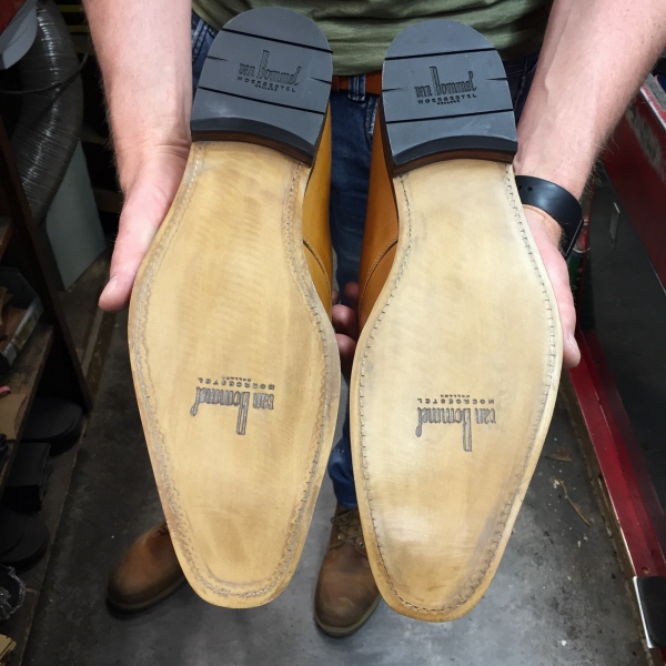 Reparatie langzool van Bommel schoenen | Schoenmakerij van den Brul Utrecht